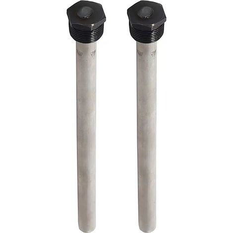 Pack de 2 tiges d'anode RV pour chauffe-eau – Magnésium – Filetage NPT 3/4' – Longueur 23,5 cm – Protège contre la corrosion (1/5)