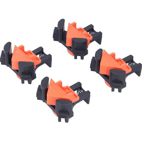 Ensemble de 4 pinces d'angle à ressort, réglables et pivotantes, pour le travail du bois, 5-22 mm