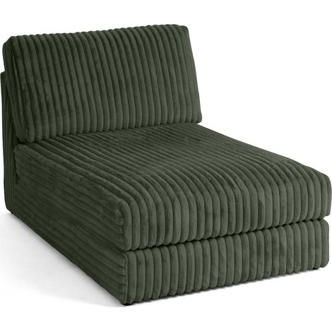 Lisa Design – Méridienne modulable en fausse fourrure côtelée – Confort extra moelleux – Dimensions 157x101x93 cm – Pour salon contemporain (1/5)