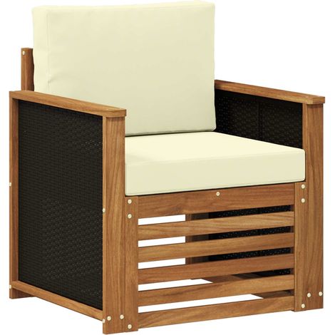 Maison Exclusive - Outdoor Mittelsofa Natur