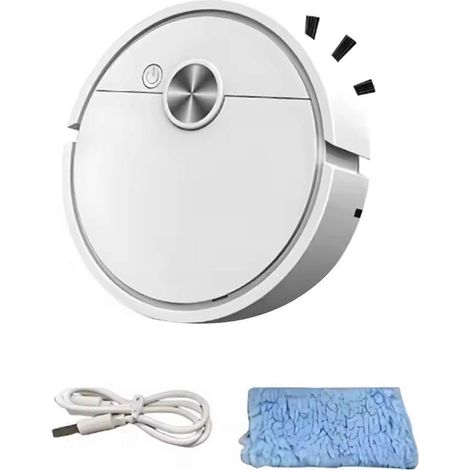 Intelligent aspirateur 4000Pa aspiration intelligent balayage aspirateur robot pour dur sols animal cheveux tapis blanc (1/5)