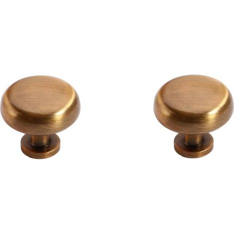 Kleiderschrankgriffe,2 Stück,für Kleiderschrank,Schubladen und Türen,braun,Durchmesser 28 mm (1/4)