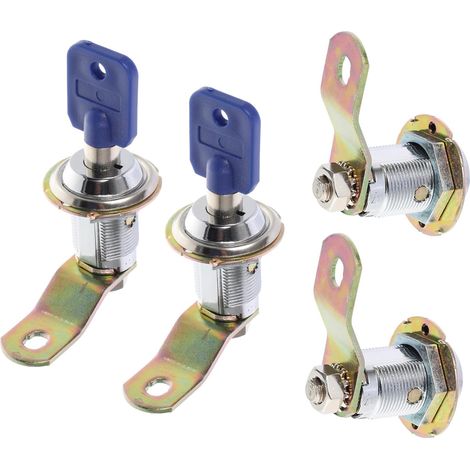 Serrure à came 27 mm pour armoire, à clé (1/5)