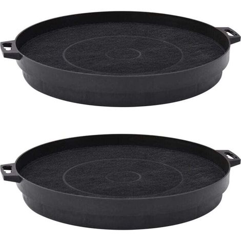 Filtres à charbon pour hottes de cuisine, lot de 2, 210 mm (1/4)