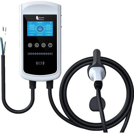 Chargeur EV, Surveillance Intelligente, Fonctionnalités de Sécurité Améliorées, 11KW 16A 3 phases, TYPE2 (1/2)