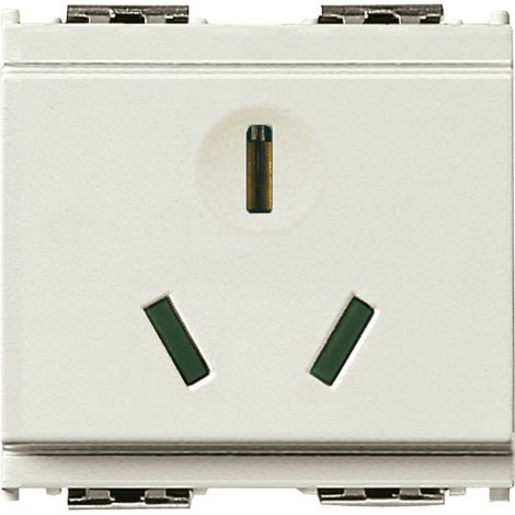 VIMAR - 16254.B SICURY 2P+T 16A Prise blanche chinoise