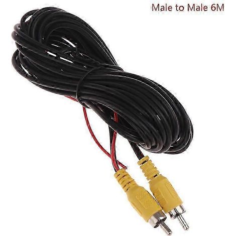 Câble d'extension vidéo RCA mâle/femelle pour caméra de recul de voiture (1/5)