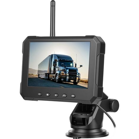 Kit caméra de recul Solaire magnétique sans Fil avec Moniteur 5"