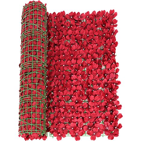 Clôture Artificielle - Haie Synthétique en Feuillage de Lierre - Pour Balcon Jardin Clôture Chaîne - 0,5 x 3 m - 1 Pièce (1/5)