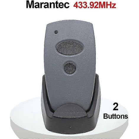 Télécommande de porte de garage MARANTEC Digital 433,92 MHz (références 382, 384, D302, D304, D313, D321, 211, 212 et 214) à code fixe. (1/2)