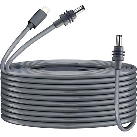 Câble de Type C et prise DC de 10 pieds, 18awg, vers cordon polyvalent étanche pour mini antenne parabolique, alimentation électrique 65W + PD (1/5)
