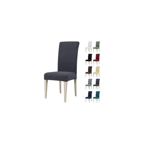 Housse de Chaise, Extensible Housse Chaise Salle à Manger, Universel Housse pour Chaise, Housses de Chaises Lavable, Bleu(4 Pièces) (1/4)