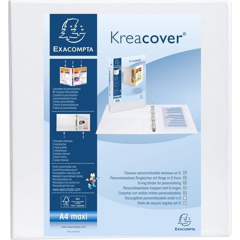 Exacompta 51823E carpeta de cartón A4 Blanco
