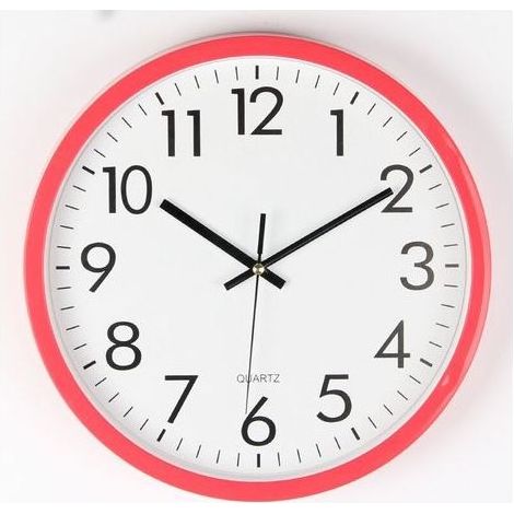 Horloge de Gare , Rouge, Ø 30 cm (1/3)