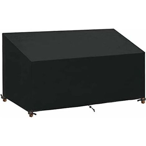 Telo di copertura per panchina da giardino a 3/4 posti, impermeabile, in tessuto Oxford resistente ai raggi UV, per panchine e sedie (185x69x65/96 cm)