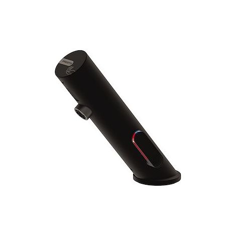 Mitigeur infrarouge sur plage avec RA pour lavabo PRESTO Linea noir mat