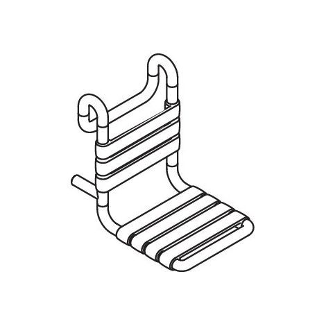 HEWI 801.51D100 98 Siège à suspendre S801, antimicrobien (1/2)