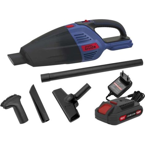 Güde - Aspirapolvere industriale portatile senza fili da 18 V HSS 18-201-05, 1 batteria agli ioni di litio da 2,0 Ah, caricabatterie 58402 (1/4)
