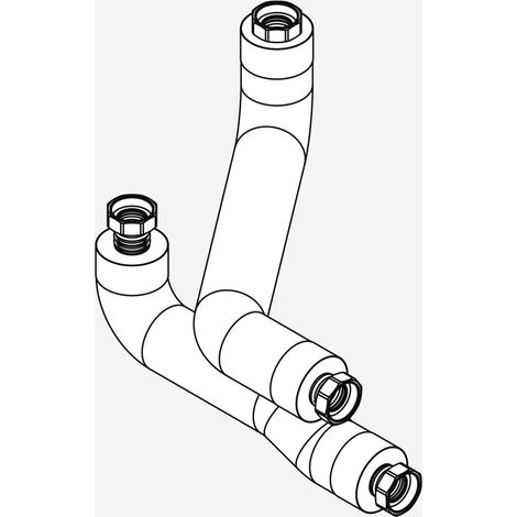 Wellrohr-Set DN40 Rücken an Rücken Verbindung WHI con-pump 40-12,5 - 40900026132 von Weishaupt