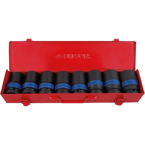 KING TONY - Coffret de douilles 1" chocs fines 8 pièces - 8835M