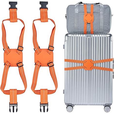 Sangle élastique de bagage pour valises, ceinture élastique de sac de voyage pour valises (1/5)