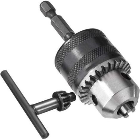 1,513mm 6.35mm Hex Tige Adaptateur de Mandrin de Perceuse à Changement Rapide, Convertisseur Mandrin de Forage 1/220UNF avec Clé de Mandrin Pour Perceuse Électrique Conversiondengyank (1/5)