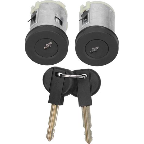Cylindres de serrure de porte en alliage d'aluminium pour Peugeot Expert/806, avec 2 clés, pièces de rechange. (1/5)