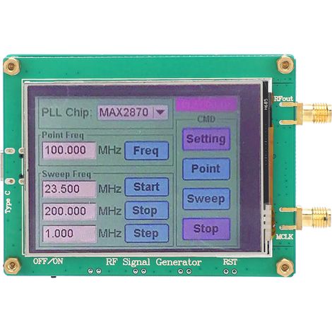 Module générateur de source de signal RF, haute stabilité, faible fréquence de bruit MAX2870 23,5-6000 M (1/5)