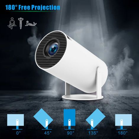 Filiyano – Projecteur 5G 4 K Smart HD LED WiFi Bluetooth HDMI. USB Android Home Cinéma (1/3)