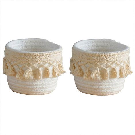 Porte pinceaux maquillage Comb brosse panier de rangement Boho style panier (1/5)