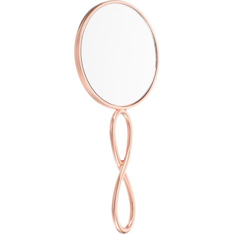 Miroir De Maquillage pour Femmes Et Filles Miroir De Poche en Métal Et Verre Style Vintage (1/5)