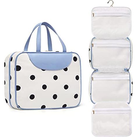 Trousse de toilette suspendue pour femme, organisateur cosmétiques voyage avec crochet (1/5)