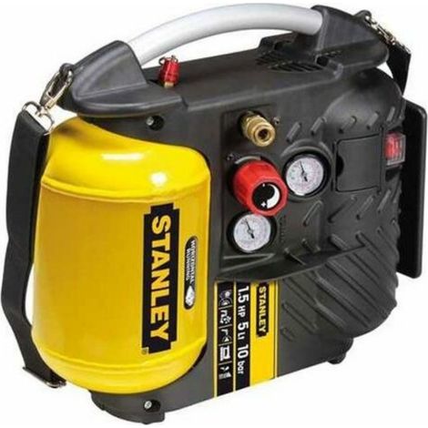 Compressore aria stanley air boss portatile tracolla 5 lt 1,5 hp 10 bar airboss
