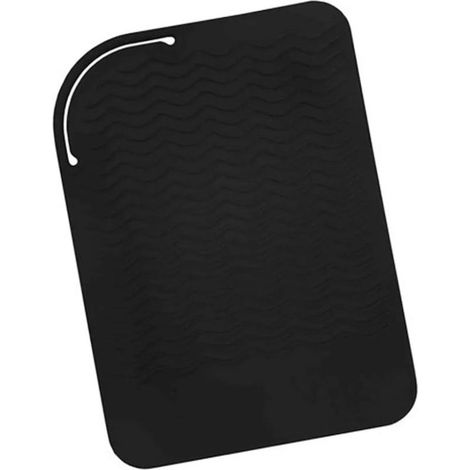 Pochette de protection en silicone résistant à la chaleur pour tapis de voyage portable, compatible avec fers à friser, lisseurs (1/5)