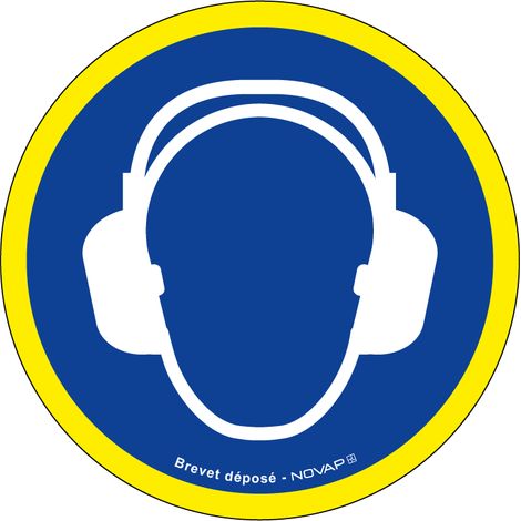 Panneau Casques anti bruit obligatoire - haute visibilité - Ø 300mm - 4090085