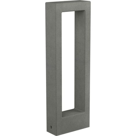Borne led redo group sander 91166 91167 91168 ip65 h60 en béton, aluminium et verre, couleur gris foncé (1/5)