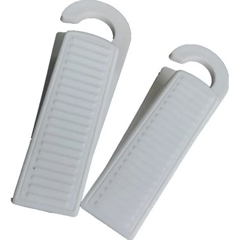 Butée de porte en silicone blanche, lot de 1, protection anti-choc, coupe-vent pour portes de maison et bureau (1/5)