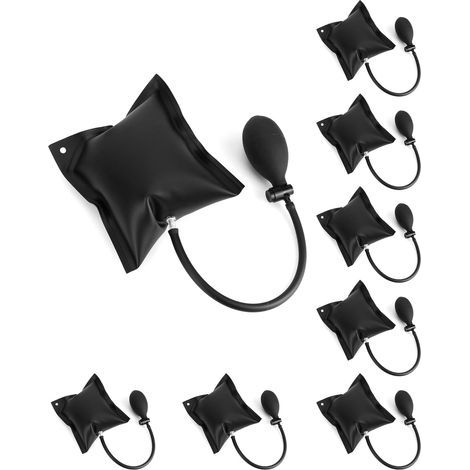 8 Pcs noir 150x163 cm Coussin Gonflable, Coussin Soulever pour Installation des Portes Fenêtres Meubles Réfrigérateur