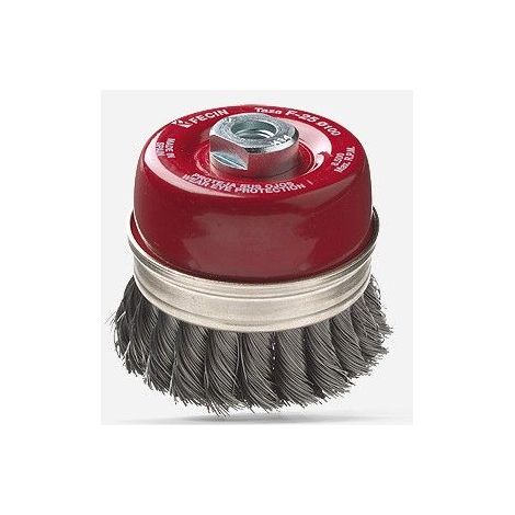 TAZA TRENZADA F-25 D65/M14/0.50 ACERO BLISTER - FECIN (1/2)