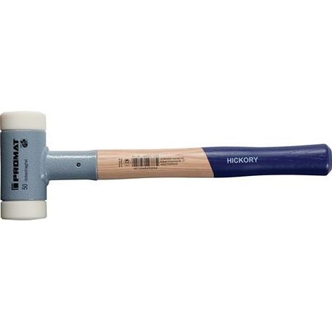 PROMAT Schonhammer Länge 380mm KopfØ 45mm Hickory rückschlagfrei hart Nylon weiß (1/3)