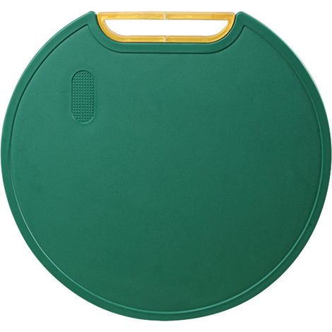 Planche a Decouper, Ronde Debout Planche a Decouper Plastique, Poignée Rotative Peut, Accessoires de Cuisine Lavables au Lave-vaisselle, Pour Viande, Légumes, Fruits(31cm, Vert) (1/5)