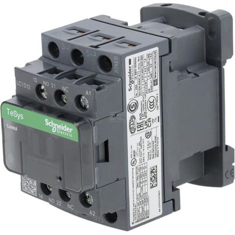 Contattore di potenza TeSys Deca 12A 3P 42V AC 1NO 1NC LC1D12D7 (1/2)