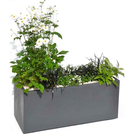 Macetero EDA Antracita Plástico Rectangular 99 x 39 x 43 cm 3086960223724 S7189498 EDA (1/5)