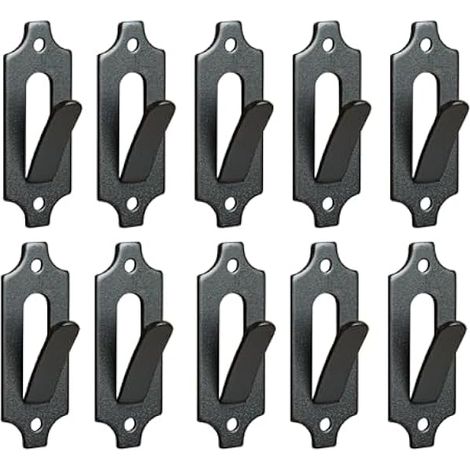 Support Pour Tête De Cerf - Support Euro Mount En Acier Inoxydable Noir - Pour Crâne De Cerf Bouc Sanglier Ours - 1 Pièce (1/3)