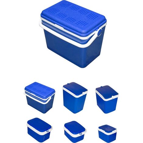 JARDIN202 - Nevera Portátil Rígida – Nevera Térmica con Asa para Camping, Barbacoa y Viaje  42 L (Azul)