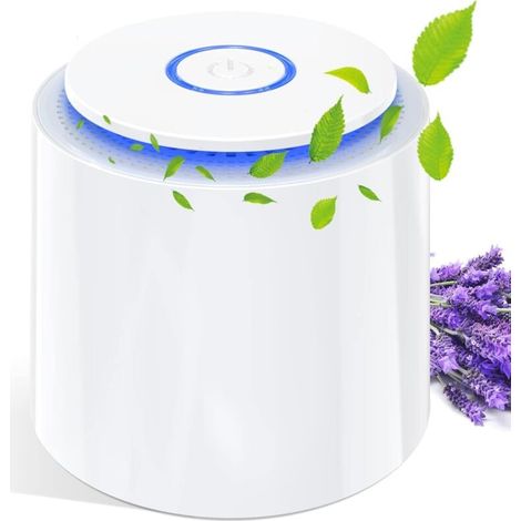 Purificatore d'aria domestico con carbone attivo (3 stadi), filtrazione al 99,97% ultra silenzioso 32db, luce notturna, cattura polline, fumo, polvere, peli di animali, per camera da letto, auto, cuci (1/5)