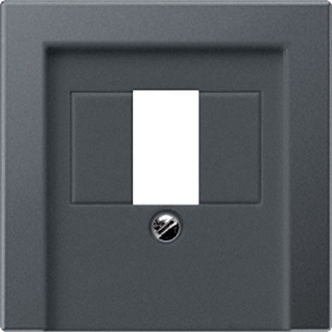 Jung Couvercle pour prises de raccordement TAE, 1x, thermoplastique laqué, série A, anthracite mat A 569 BFPLT ANM