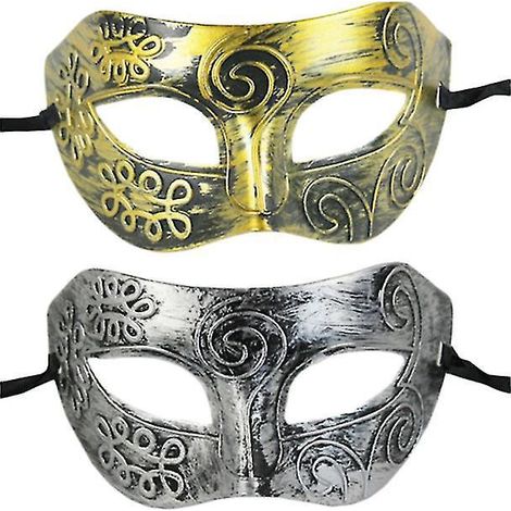 2-teiliges Herrenmasken-Set für Maskenbälle