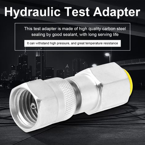 Adaptateur de raccord de test de pression fileté G1/4 vers M162 pour système hydraulique (1 pièce) (1/5)
