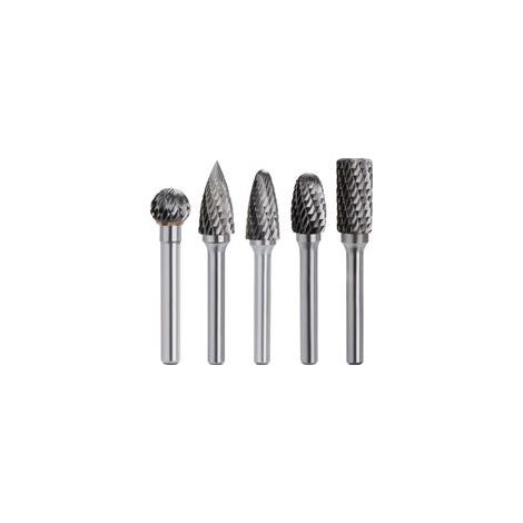 Hartmetall-Rotationsfräser-Set mit Doppelschneidköpfen, 6-mm-Kopf, 10-mm-Dremel-Werkzeug, Bohrmaschine und Schleifer – Crezuo